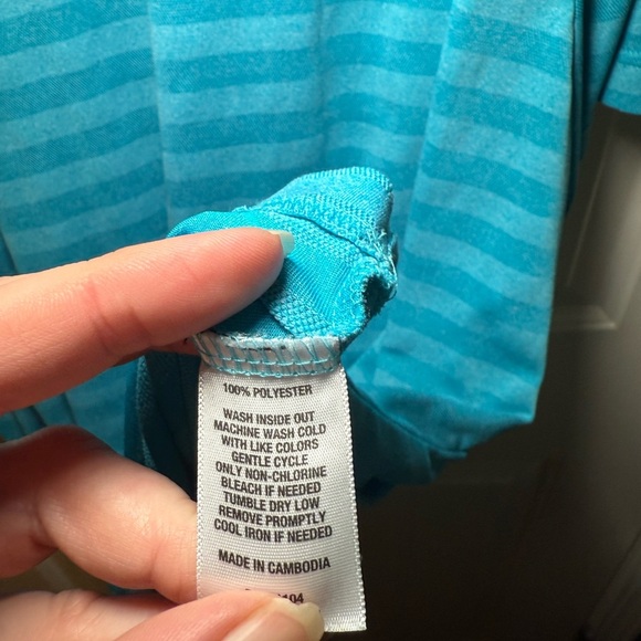 Zelos Men's Blue Striped Shirt 2XLT - Picture 3 of 4